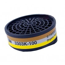 3M Organic 3303K Vapor/Acid Gas Cartridge for 1200 Half Facepiece Respirator (Pack of 1)