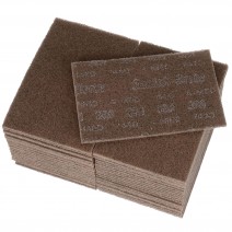 3M Scotch-Brite 7440 Heavy Duty Hand Pad 9 inch x 6 inch (Brown, 5N Box of 8 Pcs)