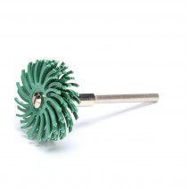 3M Scotch-Brite Radial Bristle Disc, 35000 rpm, 1" Diameter, 50 Grit, Green (Pack of 24)