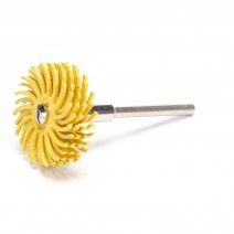 3M Scotch-Brite Radial Bristle Disc, 35000 rpm, 1" Diameter, 80 Grit, Yellow (Pack of 24)