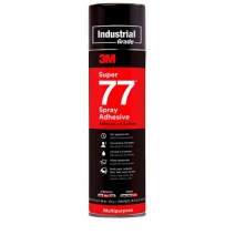 3M™ Super 77™ Multipurpose Spray Adhesive, Net Wt 16.75 oz, 12/Case