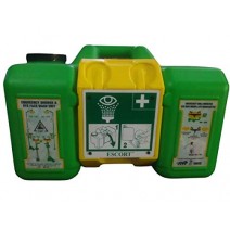 ESCORT PORTABLE EYE WASH MN 7010 34LTR WATER TANK MADE OF HIGH-DENSITY & TRANSULUCENT COLOUR (GREEN)