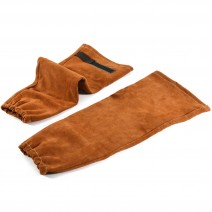 Leather Welding Work Sleeves | Cowhide Leather & Non-stick Liner | Heat & Flame Resistant Arm Protection Sleeve by QeeLink, 1 Pair (Brown) Leather Welding Work Sleeves | Cowhide Leather & Non-stick Liner | Heat & Flame Resistant Arm Protection Sleeve by QeeLink, 1 Pair (Brown)