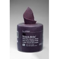 3M™ Scotch-Brite™ Multi-Flex Abrasive Sheet, VFN, 8 in x 20 ft (20.32 cm x 6.10 cm), 60 Sheets/Roll, 4 Rolls/Case